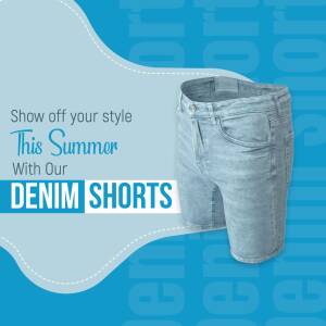Denim Shorts Summer Collection Template For Threads