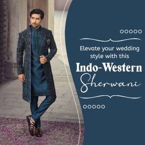 Indo-Western Sherwani For Weddings Image For Google Business Profile