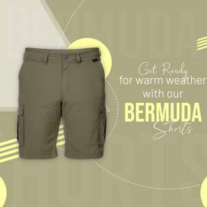 Bermuda Shorts For Warm Weather Marketing Image For LinkedIn