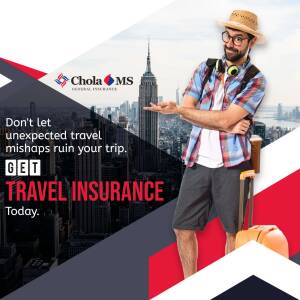 Chola MS Travel Insurance - New York Adventure Template For Twitter