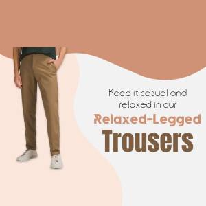 Relaxed-Legged Trousers Advertisement Graphic For LinkedIn