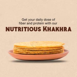 Stack of Khakhra on a plate