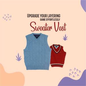 Sweater Vest - Upgrade Your Layering Game Banner For Telegram