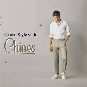 Men's Casual Style: Chinos And White Shirt Artwork For Twitter