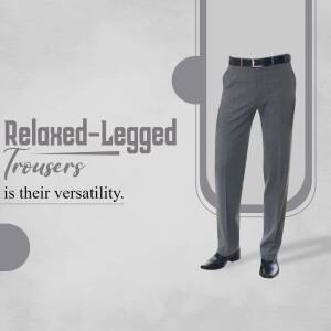 Relaxed-Legged Trousers - Versatile Style Branding Post For Facebook