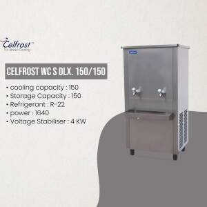 Stainless steel Celfrost water cooler with specifications