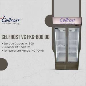 Celfrost VC FKG-800 DD double door refrigerator with specifications