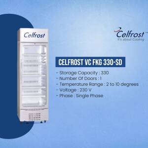 Celfrost VC FKG 330-SD Refrigerator Branding Post For Google Business Profile