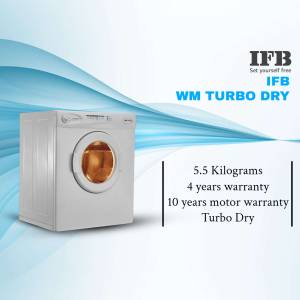 IFB WM Turbo Dry washing machine with specifications