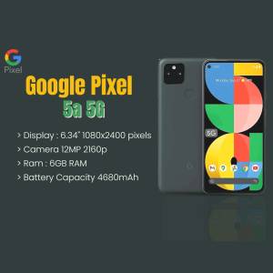 Google Pixel 5a 5G Smartphone Graphic For WhatsApp