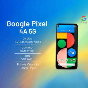 Google Pixel 4A 5G Smartphone Poster For X