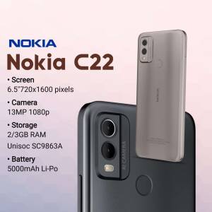 Nokia C22 smartphone with specifications