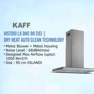 KAFF Vistosi LX DHC 90 (IS) Dry Heat Auto Clean Technology Chimney