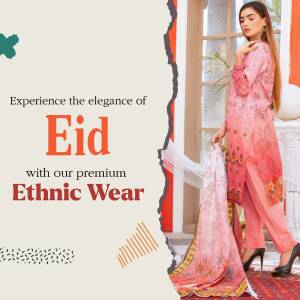 Woman wearing a pink floral Eid outfit