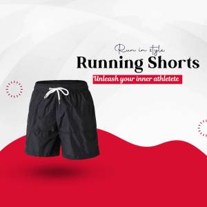 Running Shorts Advertisement Business Poster For Twitter