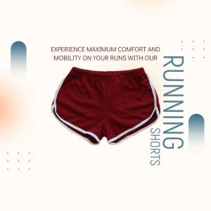 Running Shorts Advertisement Design For LinkedIn