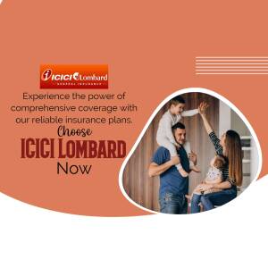 ICICI Lombard Insurance - Family Protection Creative Design For Facebook