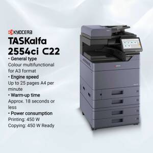 Kyocera TASKalfa 2554ci C22 color printer, office equipment