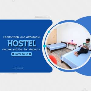 Comfortable And Affordable Hostel Accommodation Poster For Facebook