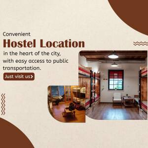 Convenient Hostel Location Graphic For Google Business Profile