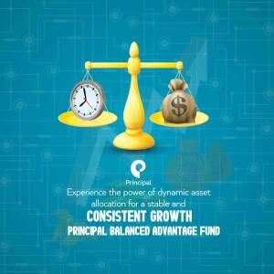 Principal Balanced Advantage Fund - Time Vs. Money Social Media Post For LinkedIn