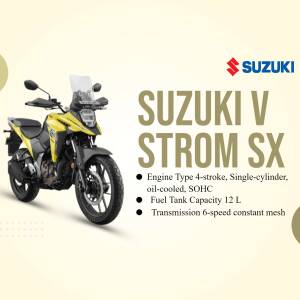 Suzuki V-Strom SX Motorcycle Artwork For Instagram