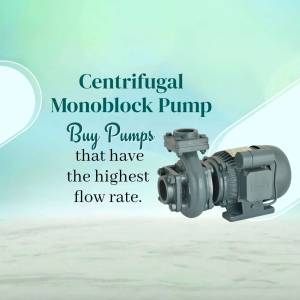 Centrifugal Monoblock Pump for high flow rate applications
