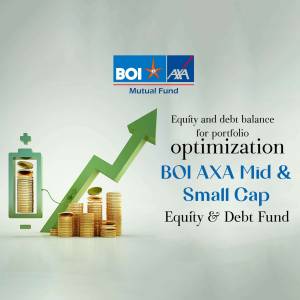 Image showcasing BOI AXA Mutual Fund's equity and debt balance for portfolio optimization.