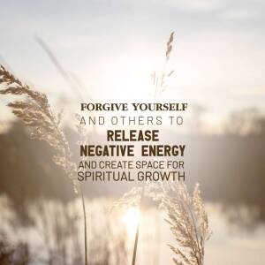 Inspirational quote with a nature background