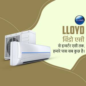 Lloyd air conditioner with text in Hindi