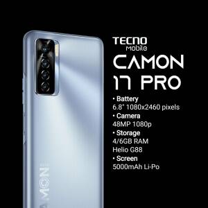 Tecno Camon 17 Pro smartphone with specifications