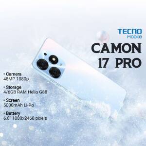 Tecno Camon 17 Pro smartphone with specifications