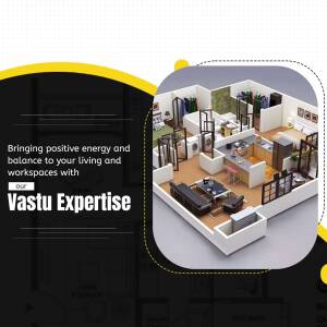 Interior design layout showcasing vastu principles for balanced living and workspaces.