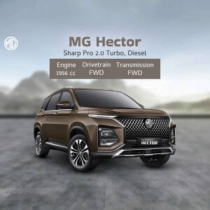 MG Hector Sharp Pro 2.0 Turbo Diesel SUV - Brown Color