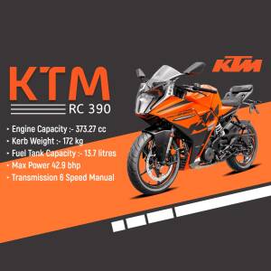 KTM RC 390 Motorcycle Marketing Image For Pinterest