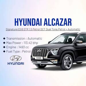 Hyundai Alcazar car advertisement showcasing its features