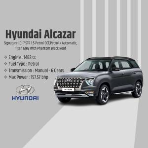 Hyundai Alcazar Signature Grey with Black Roof