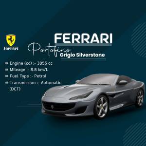 Silver Ferrari Portofino Silverstone with specifications
