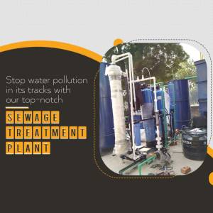 Sewage treatment plant for water purification