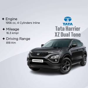 Tata Harrier XZ Dual Tone car with engine and mileage specifications