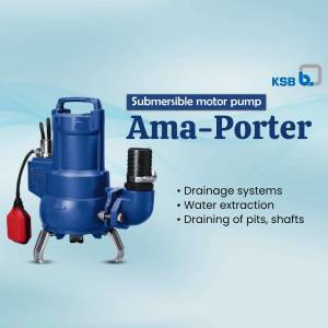 KSB Ama-Porter submersible pump for drainage and water extraction