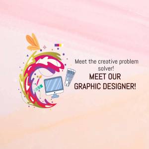 Graphic design promotional image with creative elements