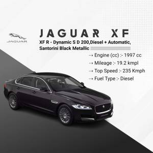 Black Jaguar XF Dynamic S D 200 Diesel Automatic car