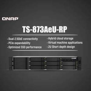 QNAP TS-873AeU-RP Network Attached Storage Server