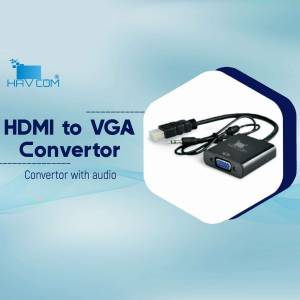 HAVCOM HDMI to VGA Converter with Audio