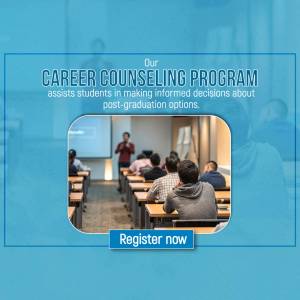 Image depicting a career counseling session with students and a counselor.