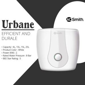 A.O. Smith Urbane efficient and durable water heater in white color
