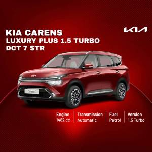 Red Kia Carens Luxury Plus 1.5 Turbo DCT 7 STR car advertisement