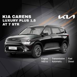 Black Kia Carens Luxury Plus 1.5 AT 7 STR car advertisement