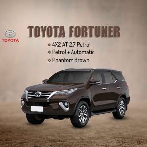 Brown Toyota Fortuner 4x2 AT 2.7 Petrol vehicle